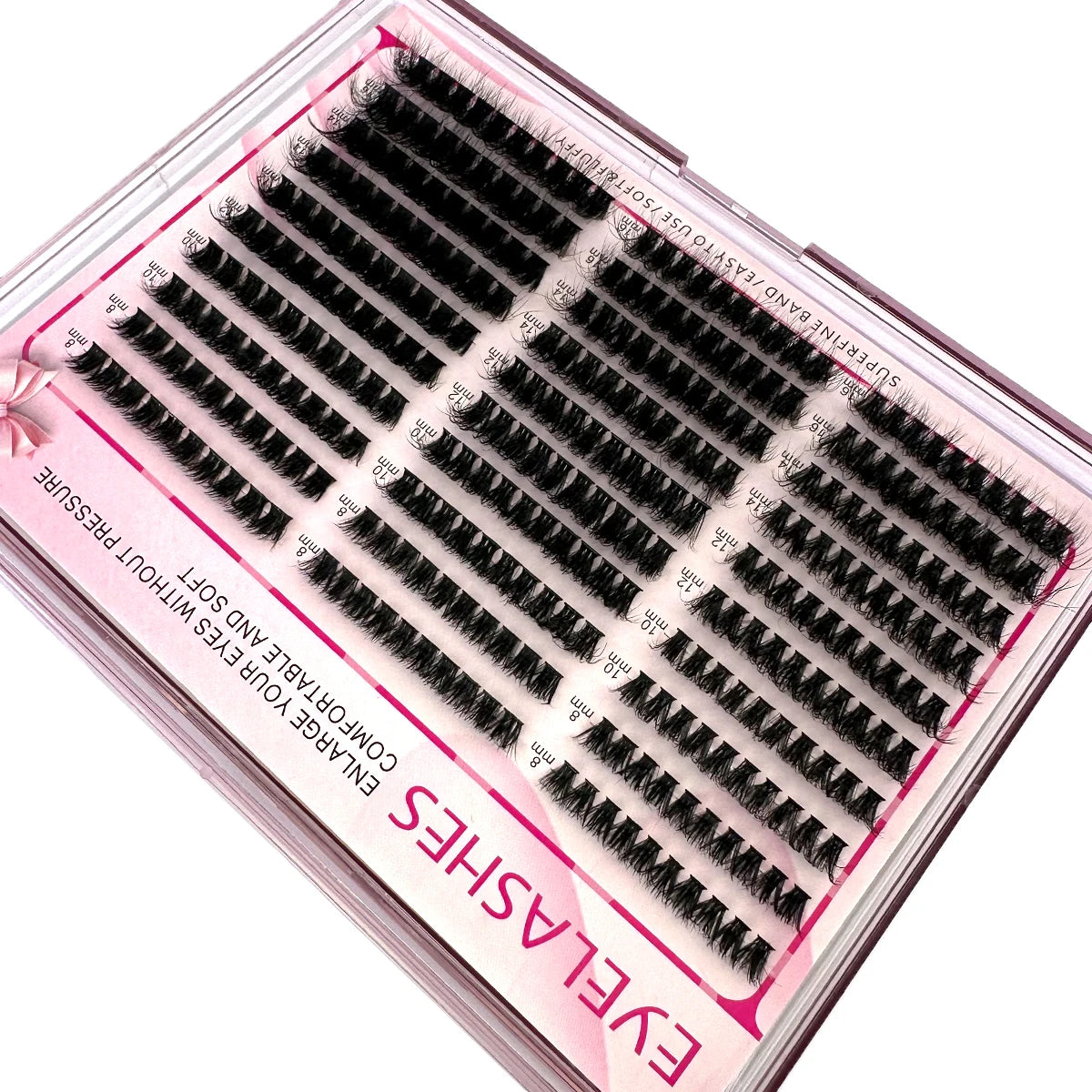 30Rows Cluster Eyelash Extension 8-16mm Mix Fluffy Thick Lash Clusters 60D80D100D Wispy Individual Eyelash Extension Cluster